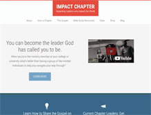 Tablet Screenshot of impactchapter.com